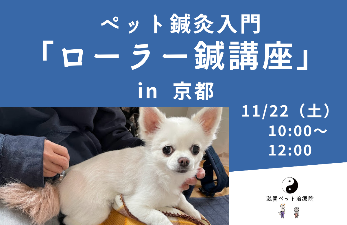 ペット鍼灸入門ローラー鍼講座バナー