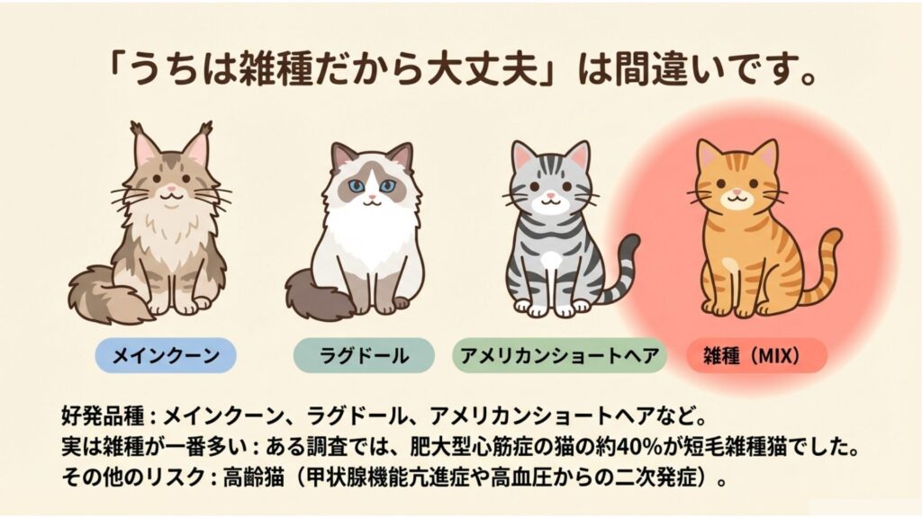 特定の猫種飲みが危険なわけではない