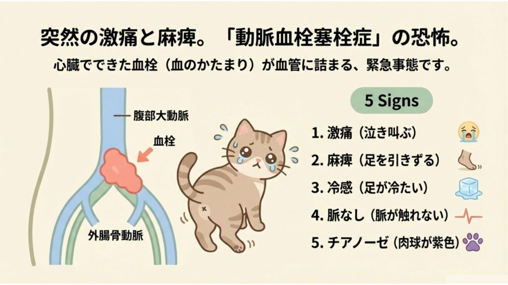 突然起きる大動脈塞栓症