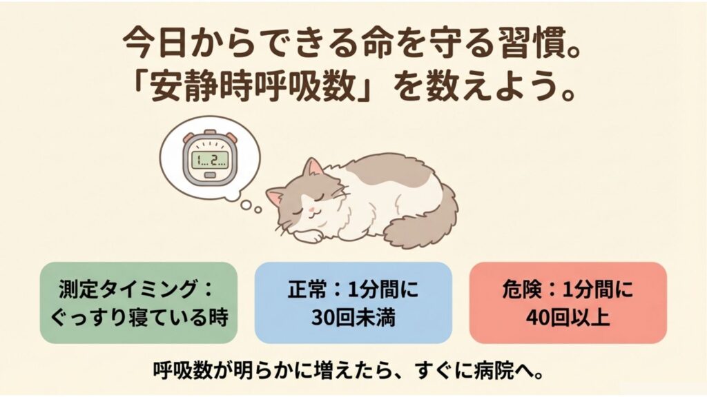 安静時呼吸数を数えよう